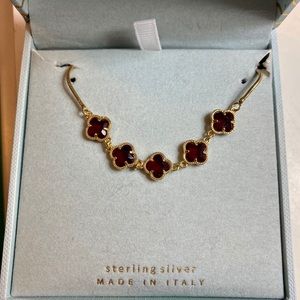 New Mia Fiore Clover Ruby Red Bracelet